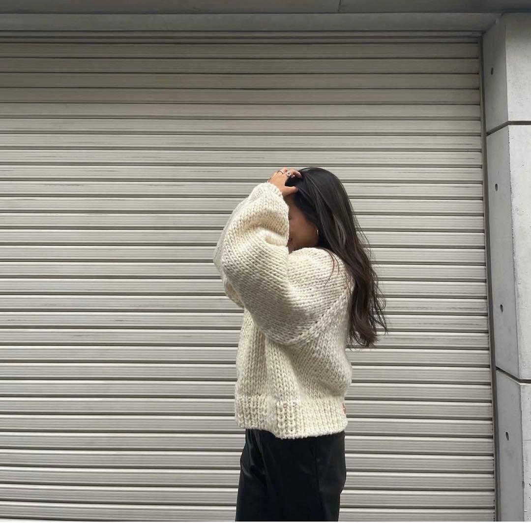 SeaRoomlynn Handmade Wool マルチカーディガン ホワイト