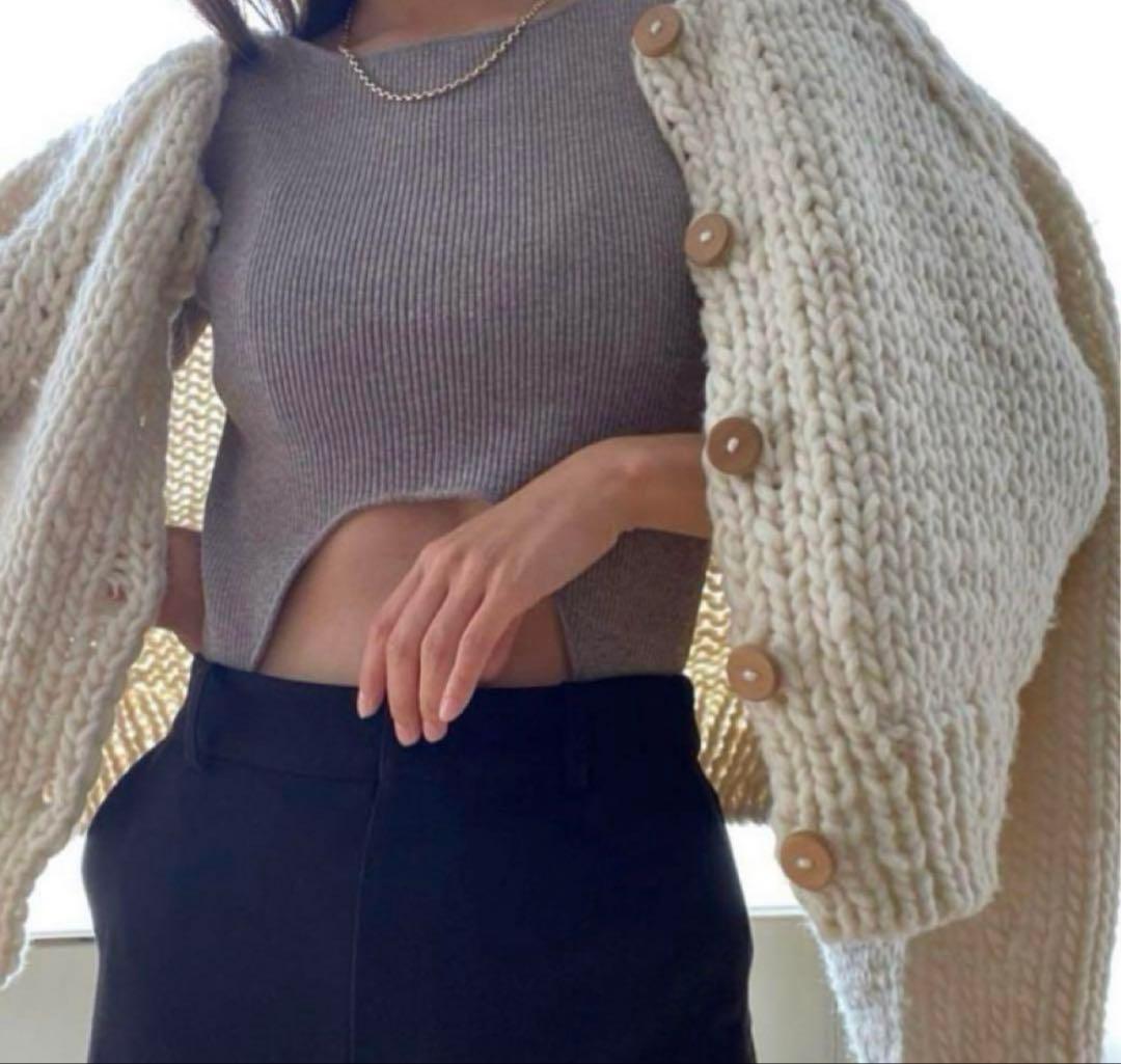 SeaRoomlynn Handmade Wool マルチカーディガン ホワイト