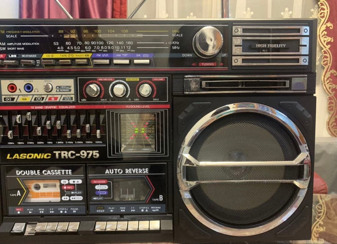 希少LASONIC ラソニックTRC-975 ビッグダブルカセット 中古動作品