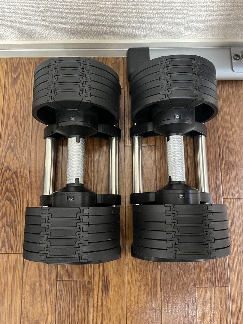 可変式ダンベル 20kg×1ケ　 筋トレ器具 トレーニング　※② 美品✨