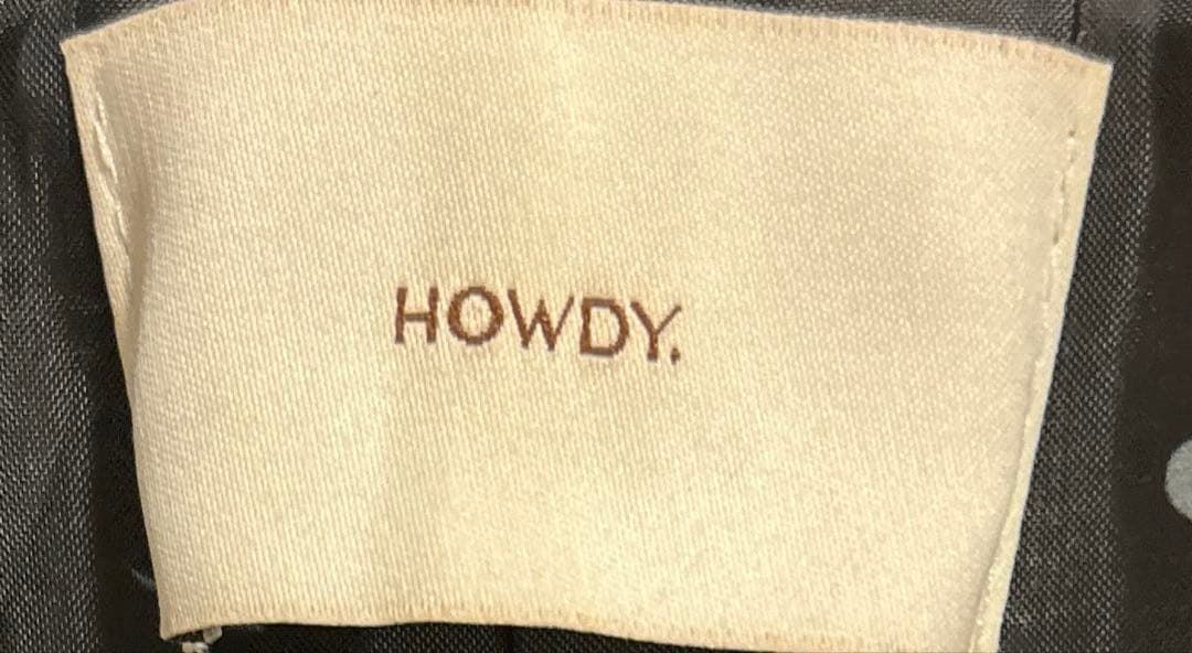 【美品】 HOWDY.ハウディ ジャケット パフスリーブ フリーサイズ ブラック