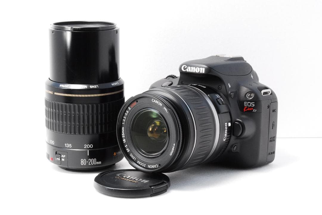 ✨スマホ転送OK✨ Canon kiss x7 ダブルズームキット 一眼レフ