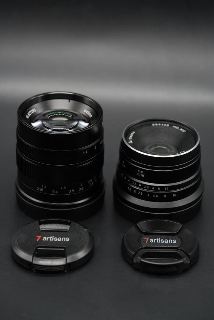 7artisans 25mm F1.8, 55mm F1.4 単焦点レンズセット
