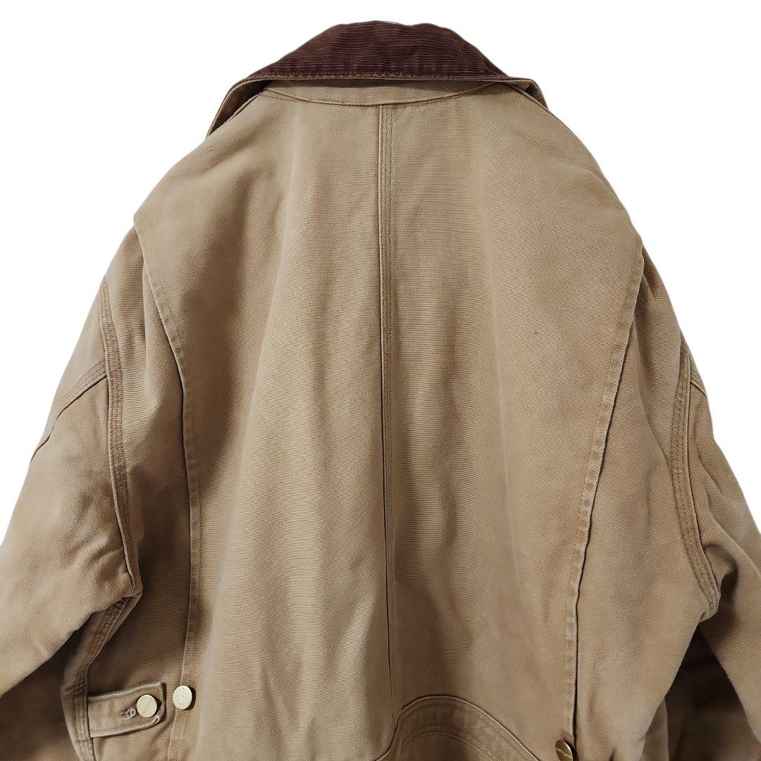 ☆nqnq☆Carhartt ダック 長袖つなぎ 中綿 ワンポイント