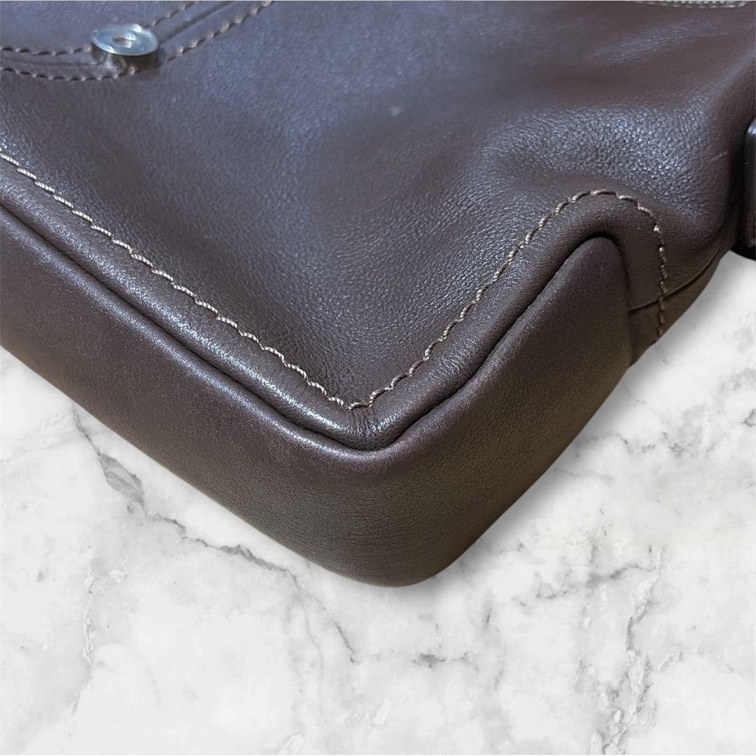 土屋鞄 メッセンジャーバッグ 肩掛け レザー キャメル フラップ ステッチ