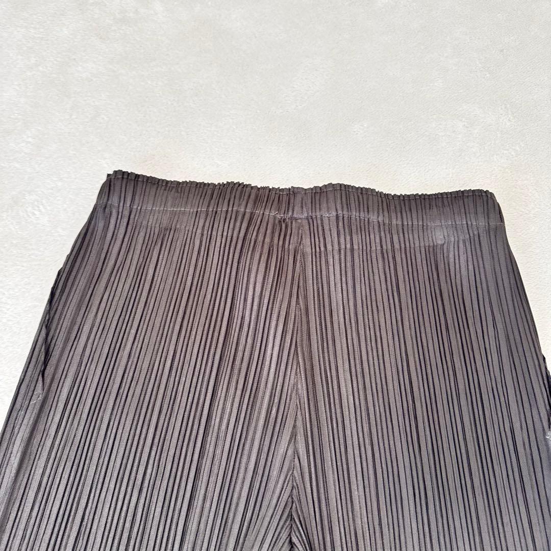 極美品✨PLEATS PLEASE XXLプリーツ　ワイドパンツ　ブラウン　膝丈