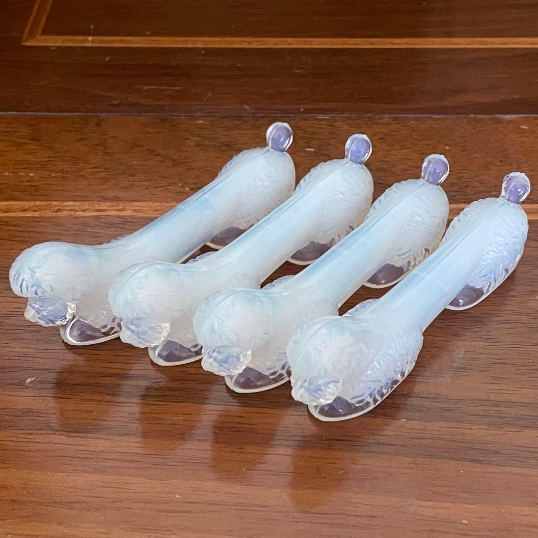 御売約　フランス♡アールデコ　プードル 　オパリン　オパルセント　ナイフレスト