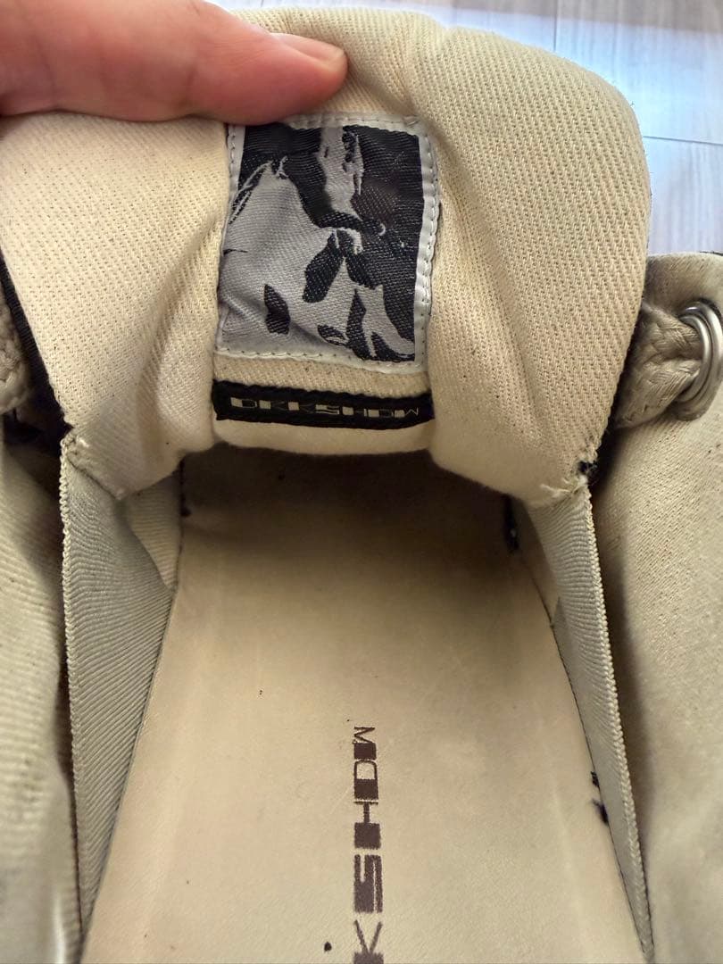 靴 rick owens drkshdw jumbo laces abstra