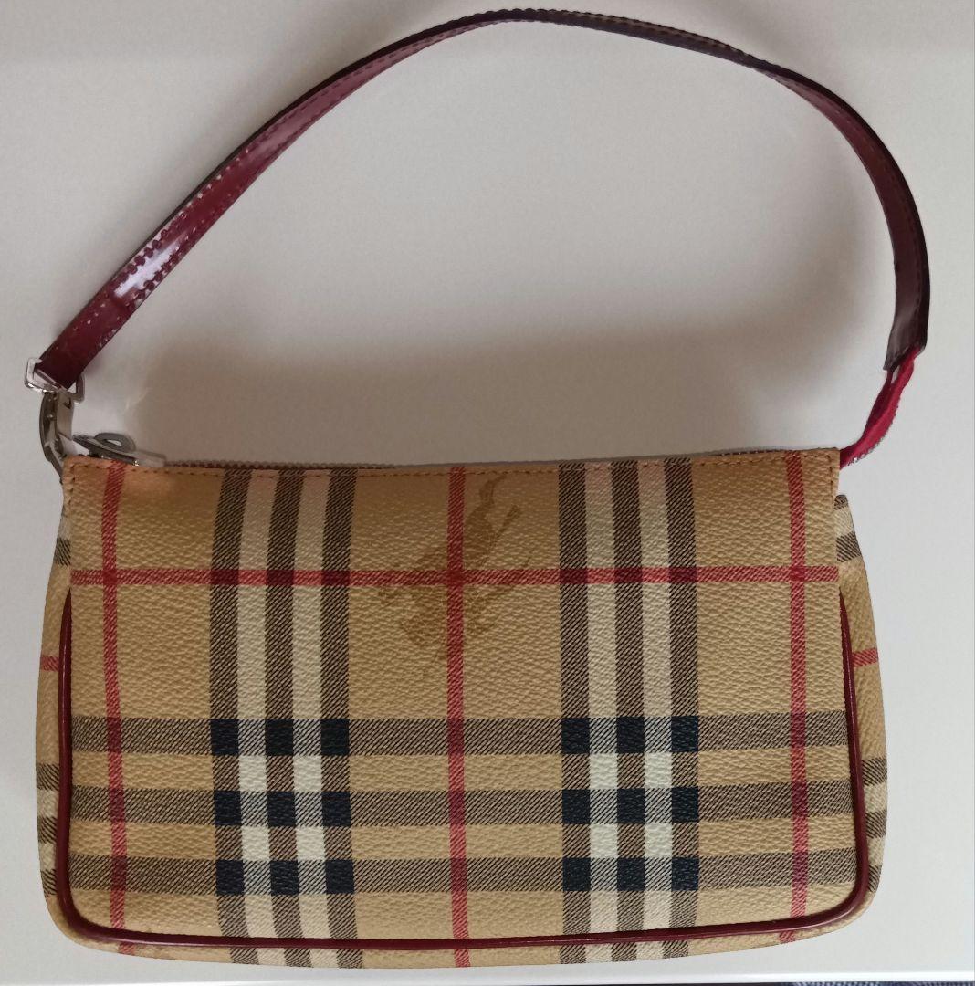 BURBERRYノバチック アクセサリー ポーチ ミニPVCベージュ