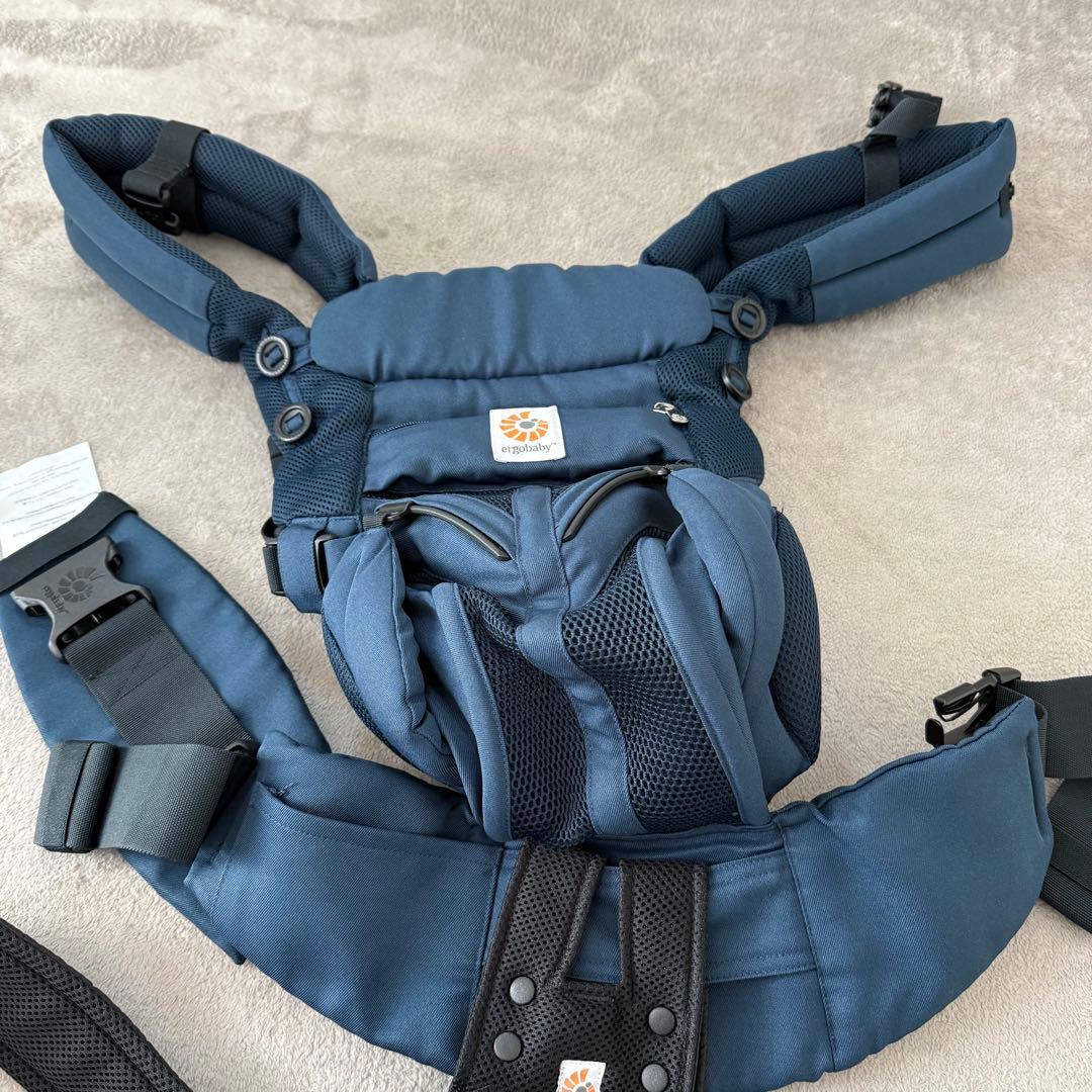 お値下げ‼︎【美品】エルゴ ベビー OMNI360 抱っこ紐 ミッドナイトブルー