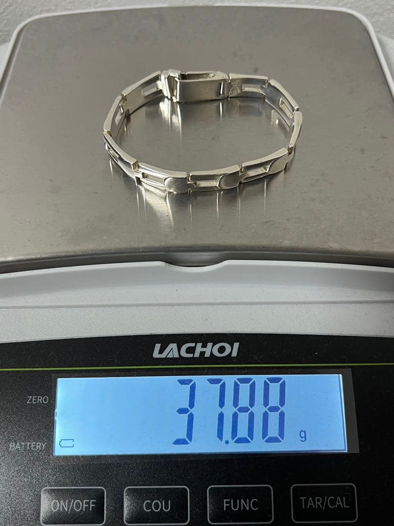 グッチ GUCCI オープンスクエアリンクブレスレット SV925 ヴィンテージ