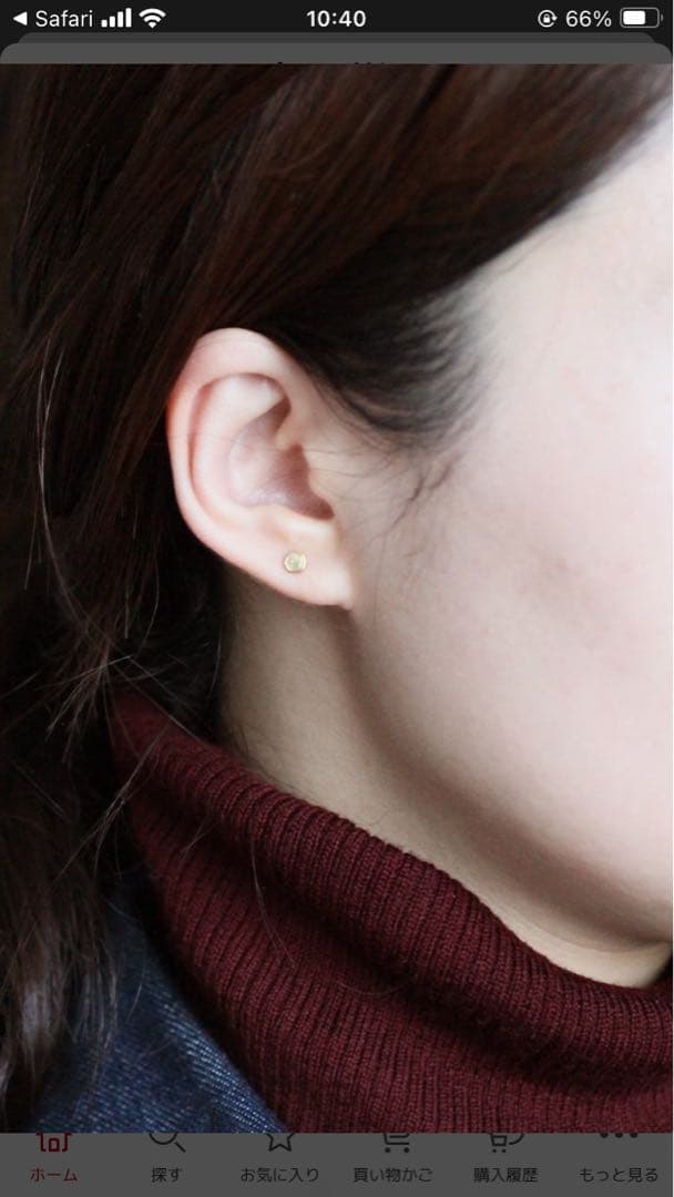 イロンデール エペパン スマイル ピアス アッシュペーフランス K18