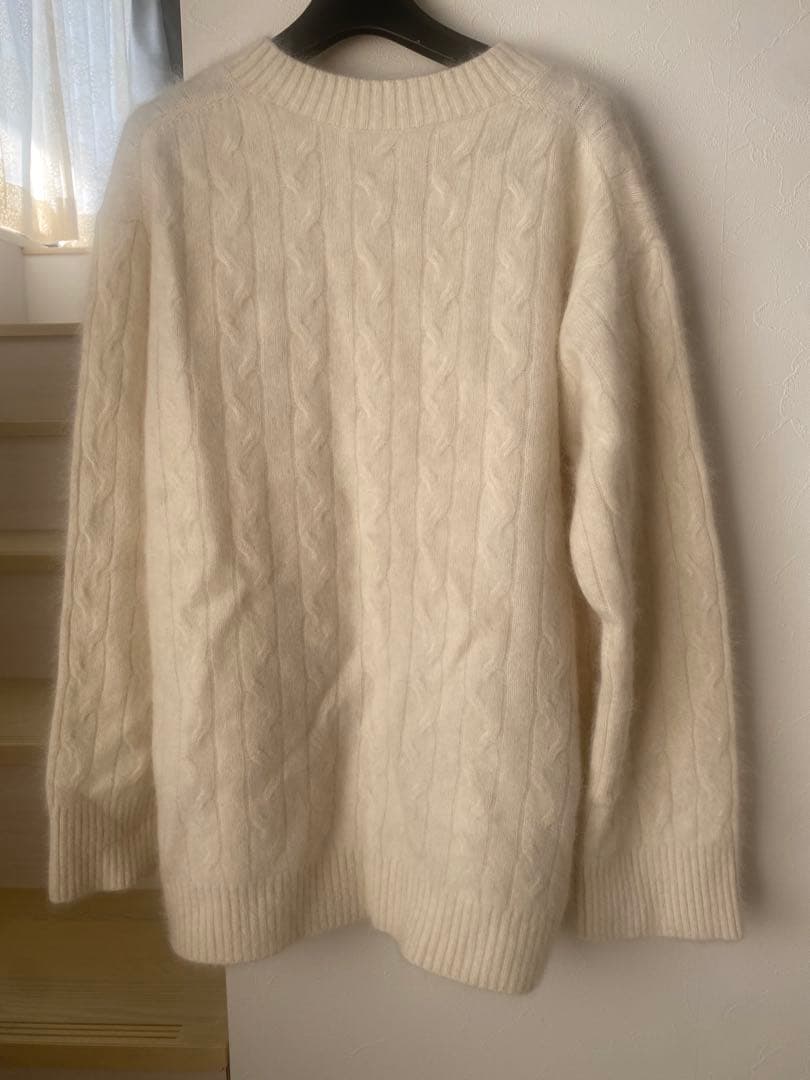 【新品未使用】Plage Vネック ニット オーバーサイズ 白