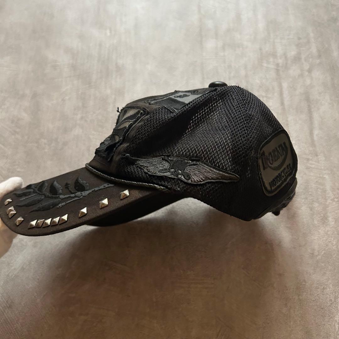 帽子 archive Roen grunge mesh cap y2k black