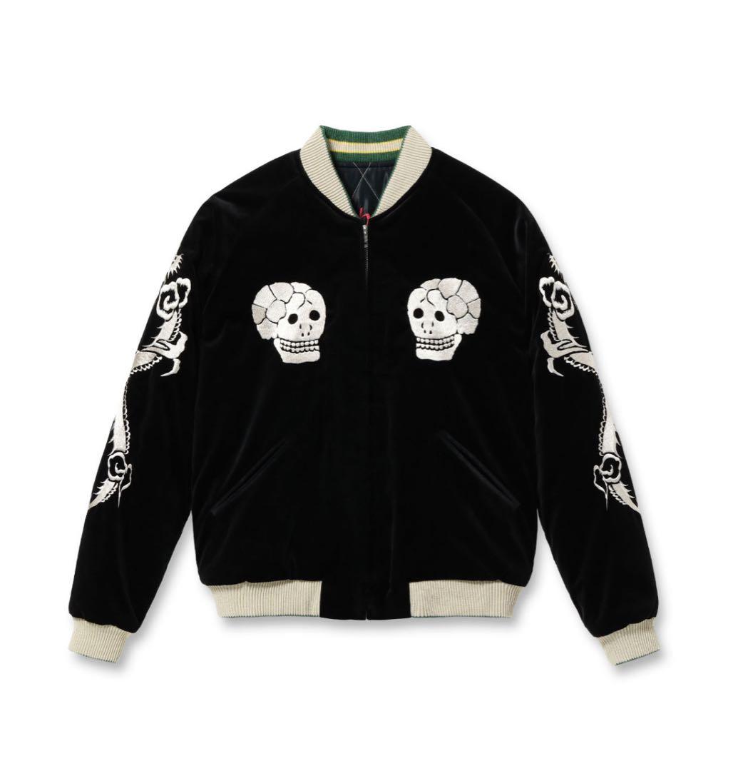 スカル・ドラゴン刺繍スカジャン 蛇髑髏 リミテッドエディション テーラー東洋