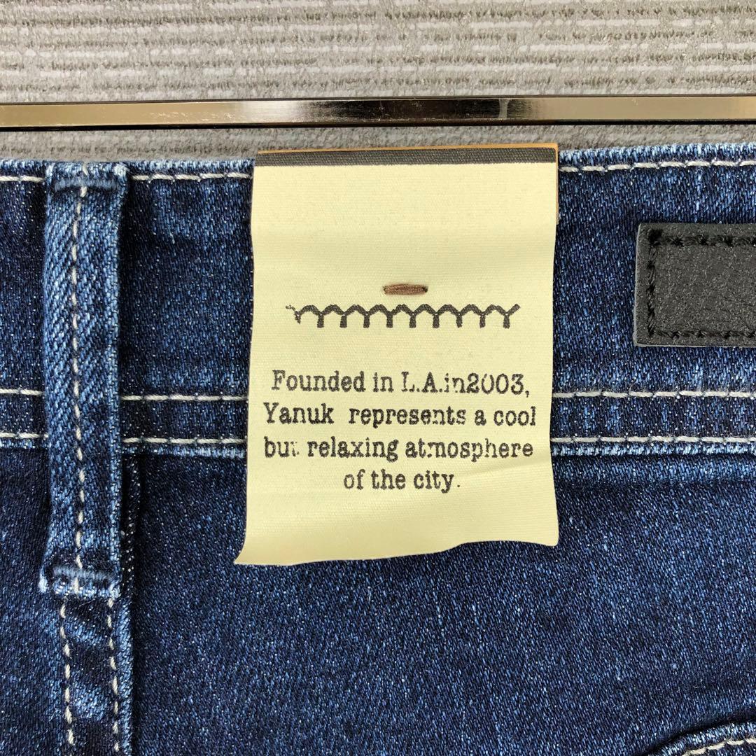 未使用品 YANUK ワイドフレア デニムパンツ 24 WIN