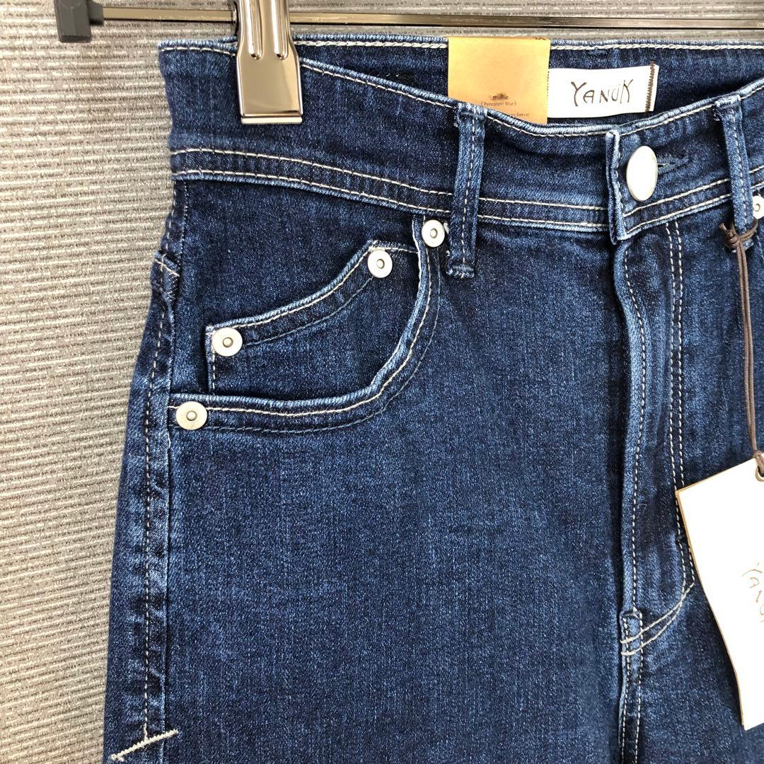 未使用品 YANUK ワイドフレア デニムパンツ 24 WIN
