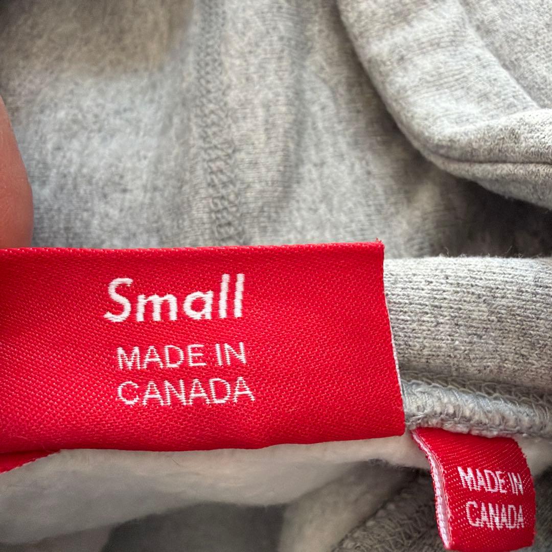 Supreme グレー フード付きパーカー