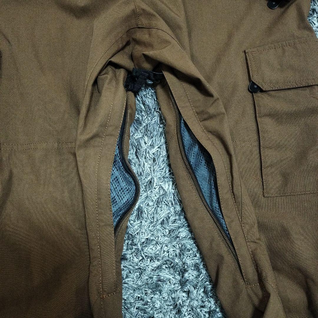 【美品】TWO FOR ONE ビブパンツLサイズ ブラウン