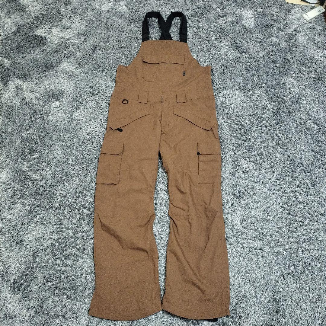 【美品】TWO FOR ONE ビブパンツLサイズ ブラウン