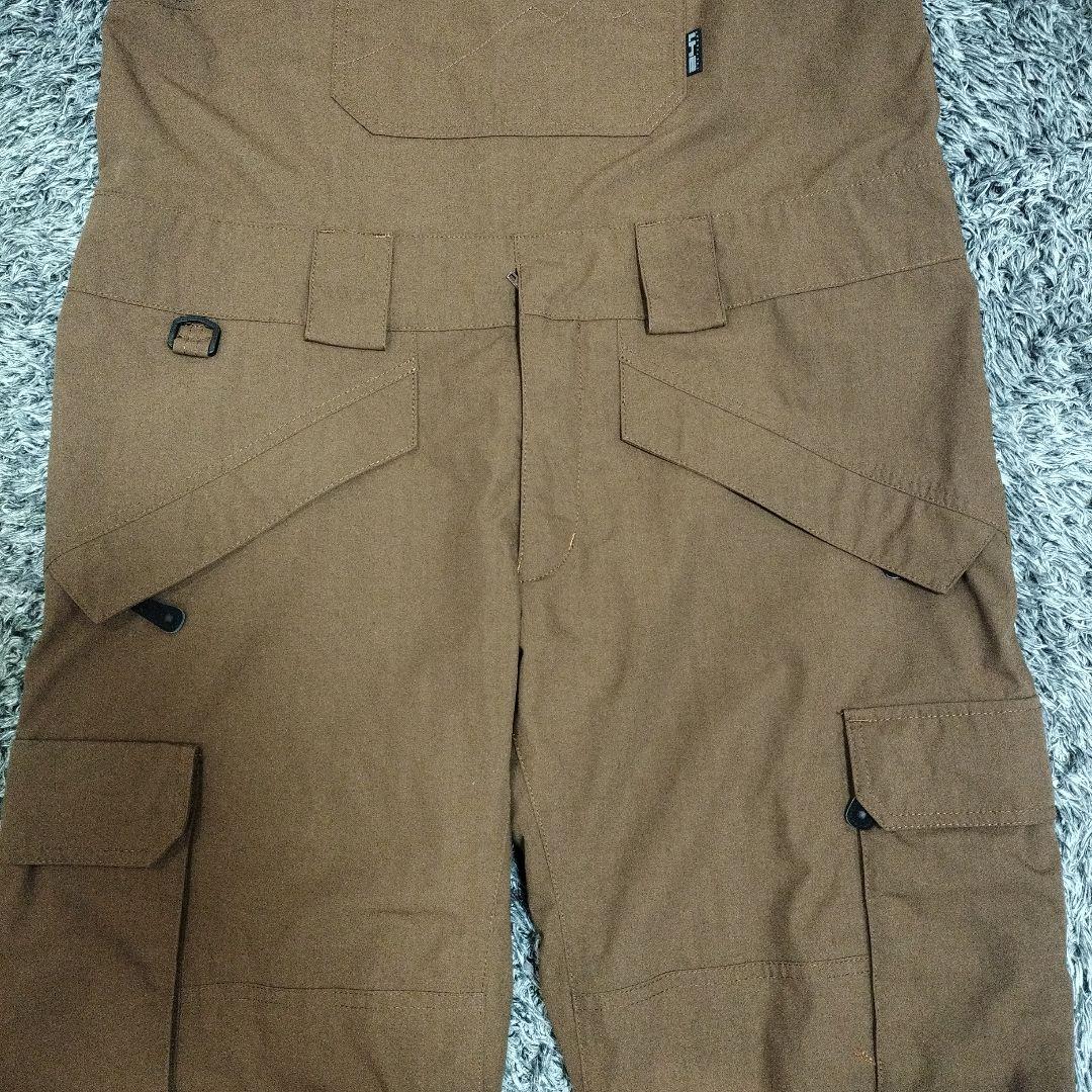 【美品】TWO FOR ONE ビブパンツLサイズ ブラウン