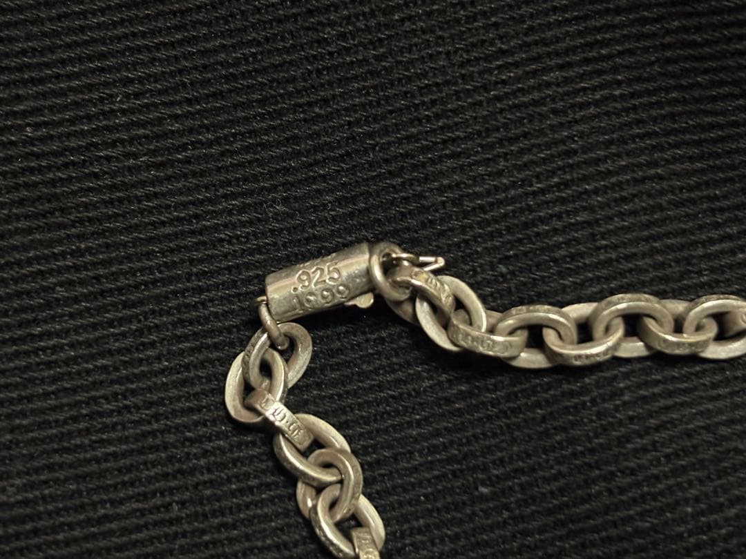 クロムハーツ　ペーパーチェーンネックレス　18インチ　約45cm