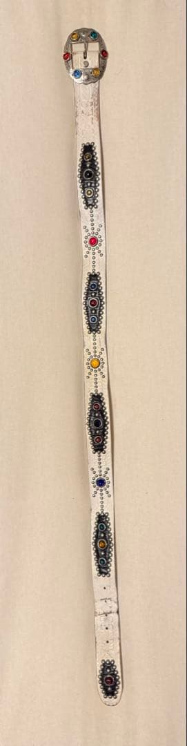 ⭐️劇レア⭐️ダッパーズ×エースウエスタンスタッズベルト⭐️マルチカラーストーン⭐️