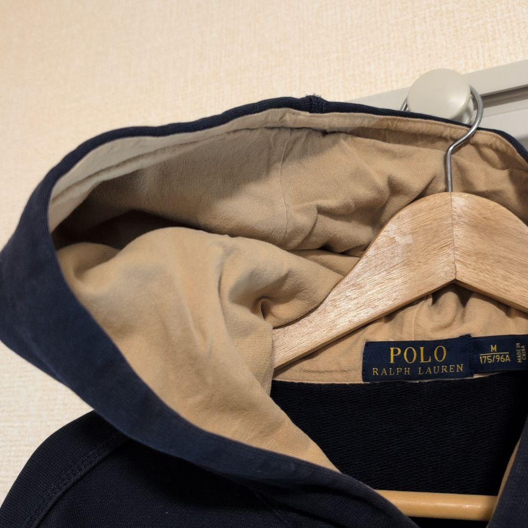 POLO RALPH LAUREN フード付きスウェットジャケット ネイビー