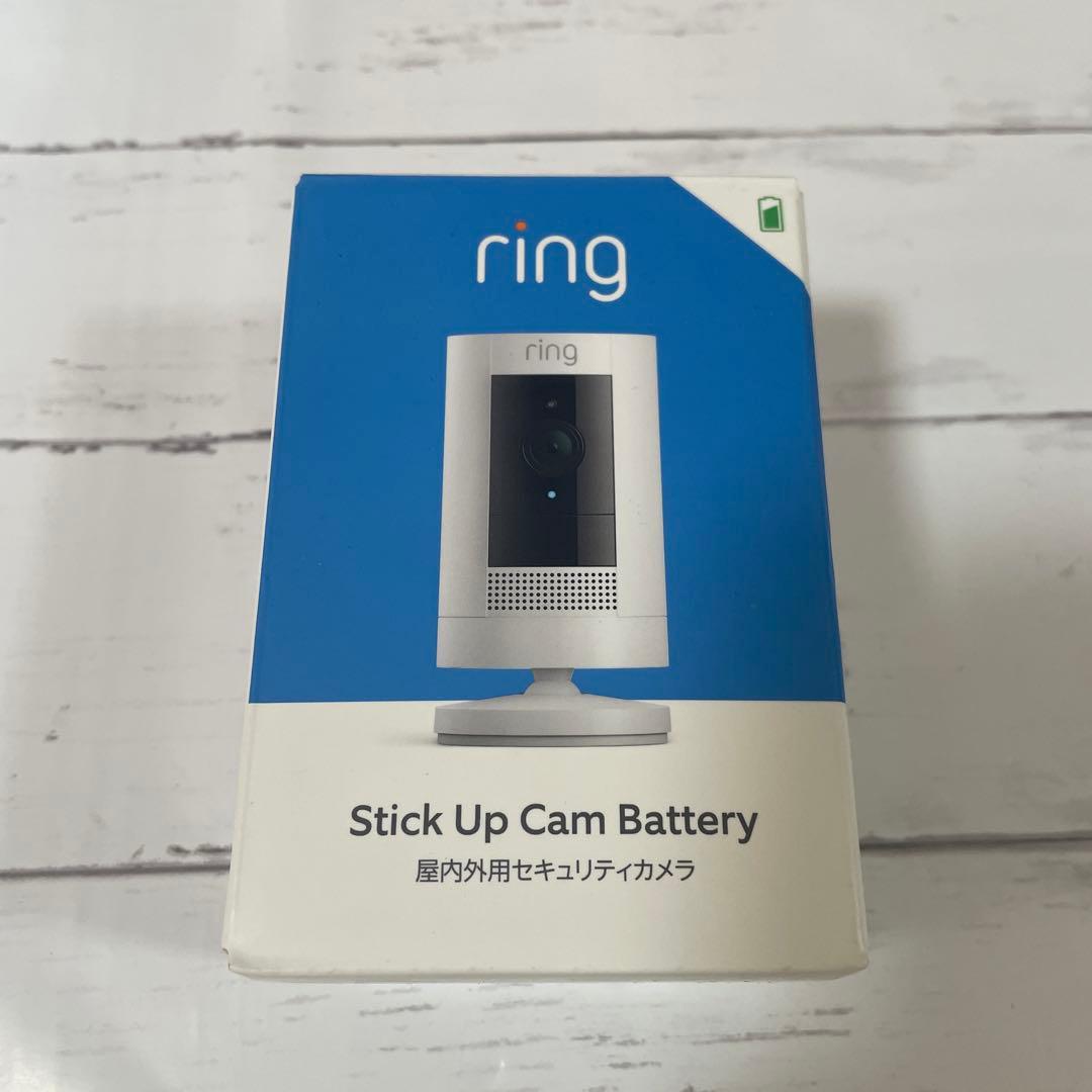 新品Ring Stick Up Cam Battery屋内外用セキュリティカメラ