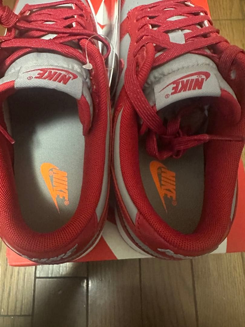 ハ*カ様 Nike Dunk Low \"Silver/Varsity Red\"