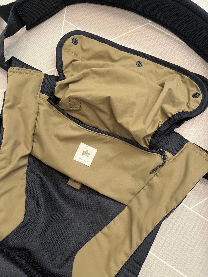 【ヒラチ】LOGOS 抱っこ紐 カーキ・ブラック