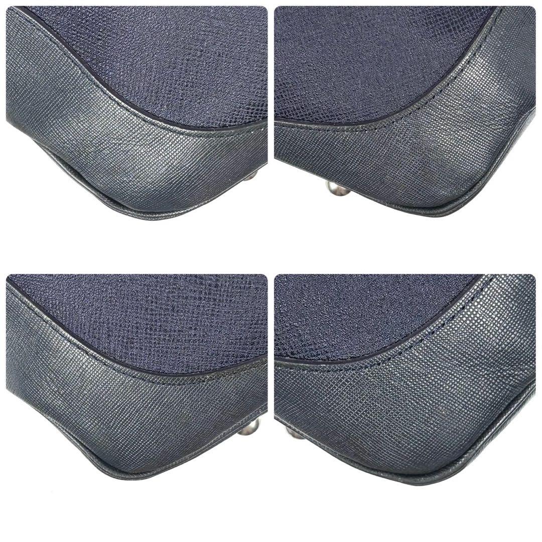 ✨美品✨ ペッレモルビダ ショルダーバッグ キャピターノ 2way A4可 紺