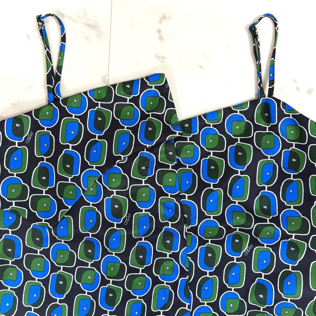 極美品 UN3D. グラデーションジオメトリックキャミソール F 洗える