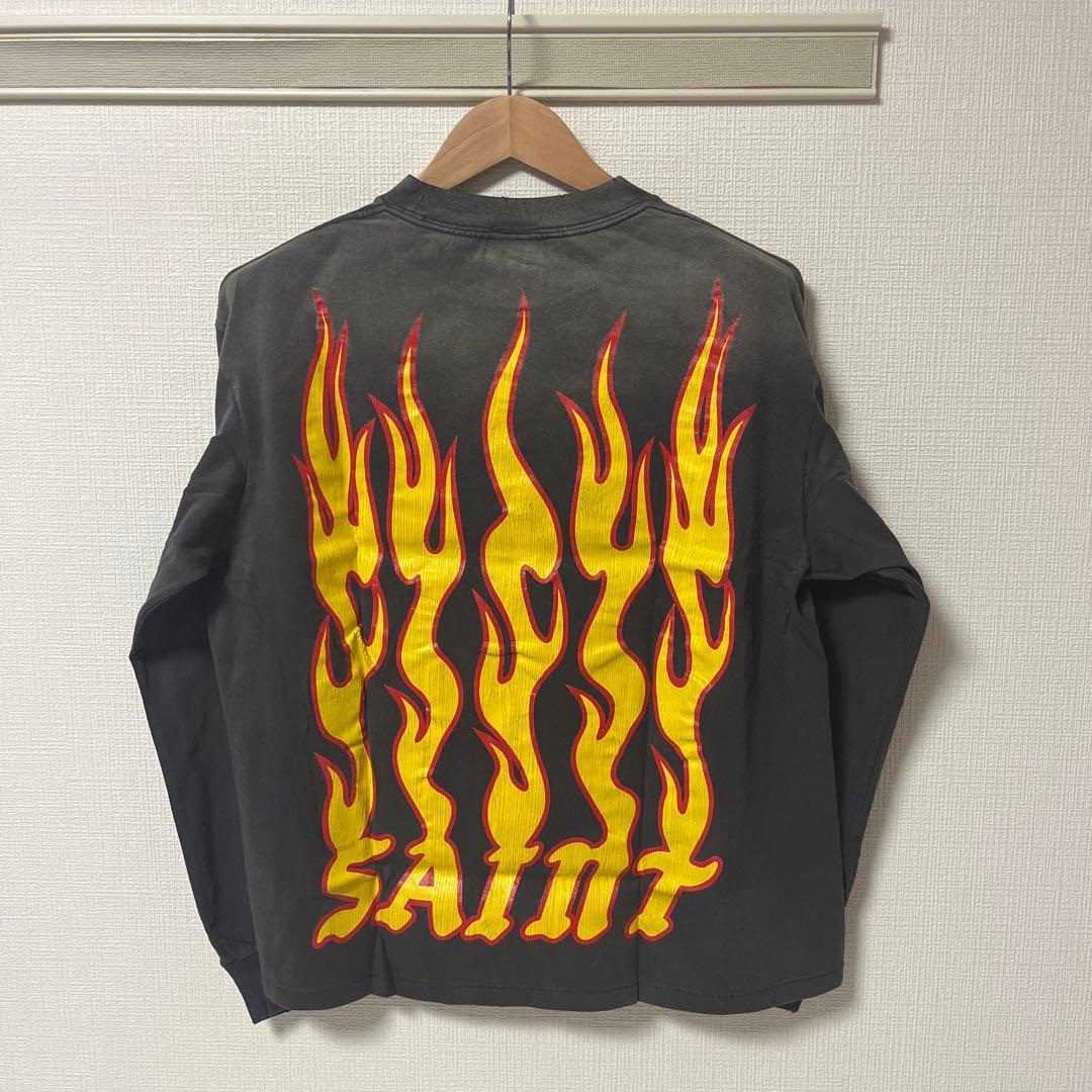 【極美品】 SAINT MICHAEL SOUL ON FIRE ロングTシャツ