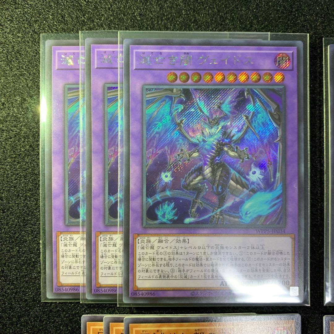 遊戯王　灰滅　シークレット　デッキパーツ　フルコン　高レア　ヴェイドス　滅亡龍