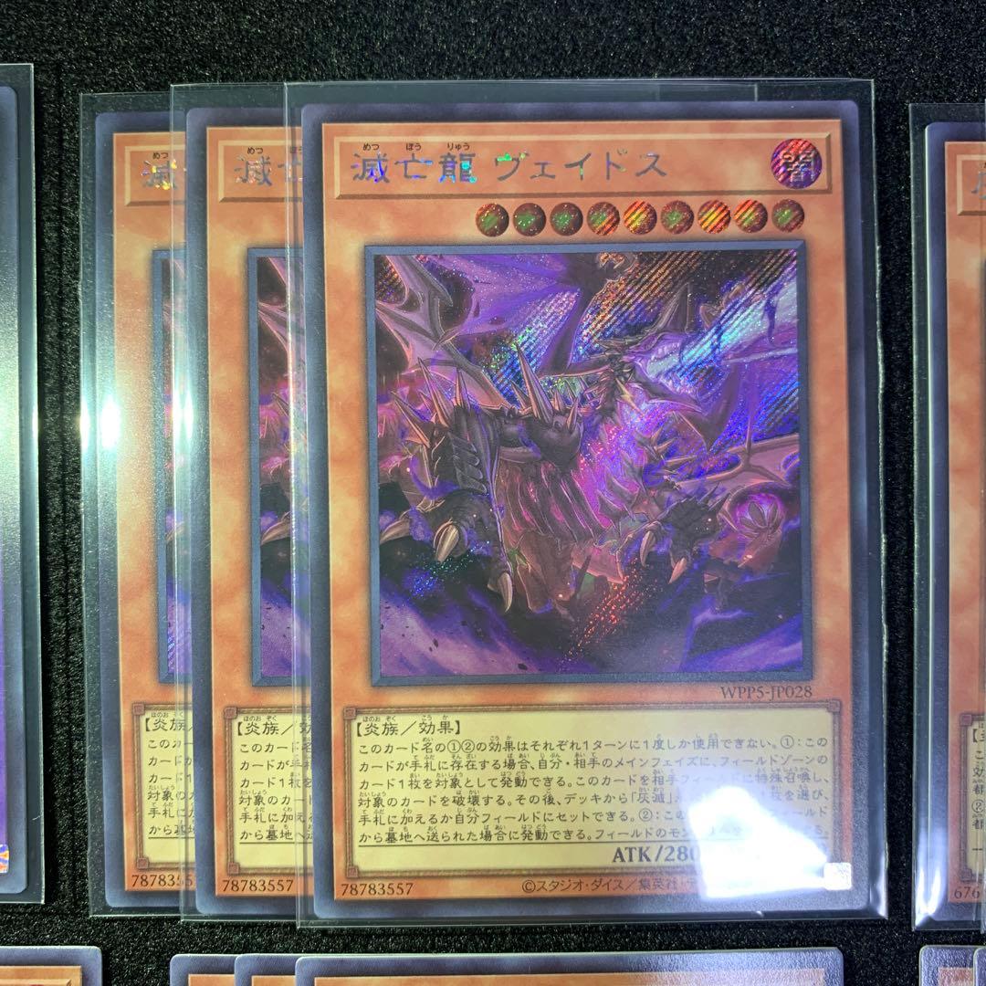 遊戯王　灰滅　シークレット　デッキパーツ　フルコン　高レア　ヴェイドス　滅亡龍