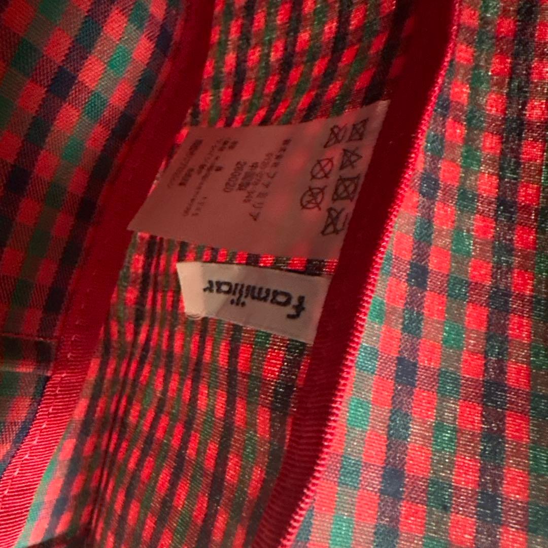 美品⭐︎familiar チェック トートバッグ