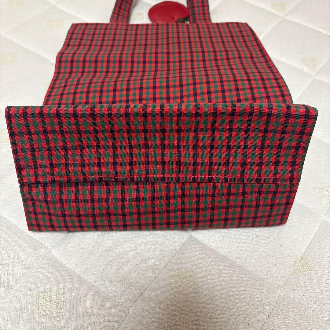 美品⭐︎familiar チェック トートバッグ