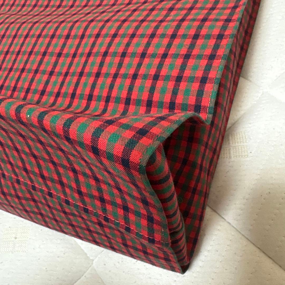 美品⭐︎familiar チェック トートバッグ