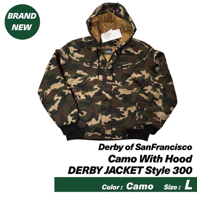 ダービーオブサンフランシスコ Camo With Hood 　迷彩　L　新品