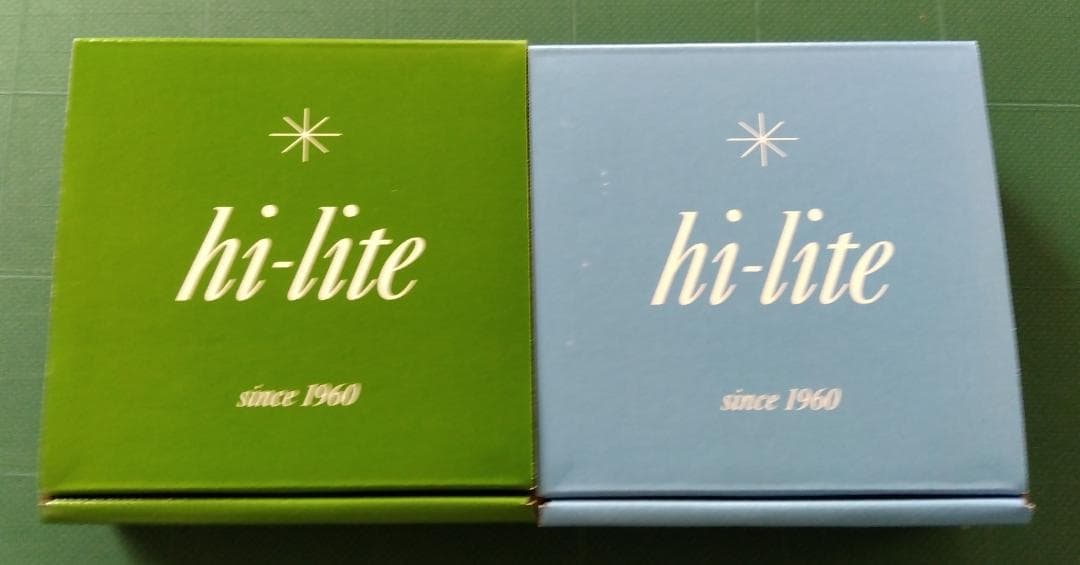 hi-lite　卓上灰皿 65周年記念モデル ＜ブルー＞＜グリーン＞２個セット