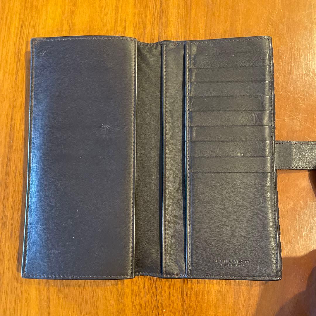 BOTTEGA VENETA ボッテガヴェネタ レザー編み込み長財布