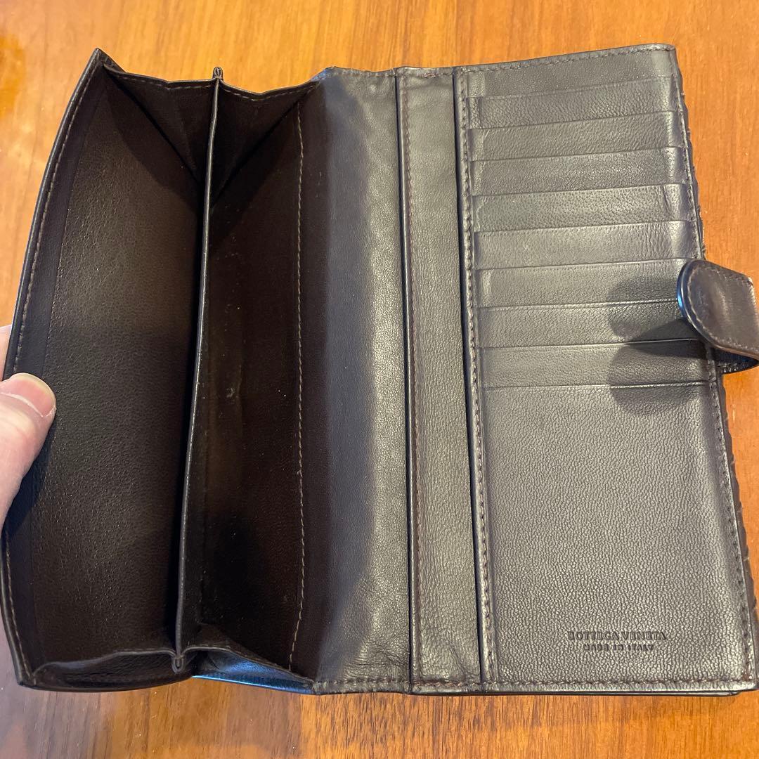 BOTTEGA VENETA ボッテガヴェネタ レザー編み込み長財布