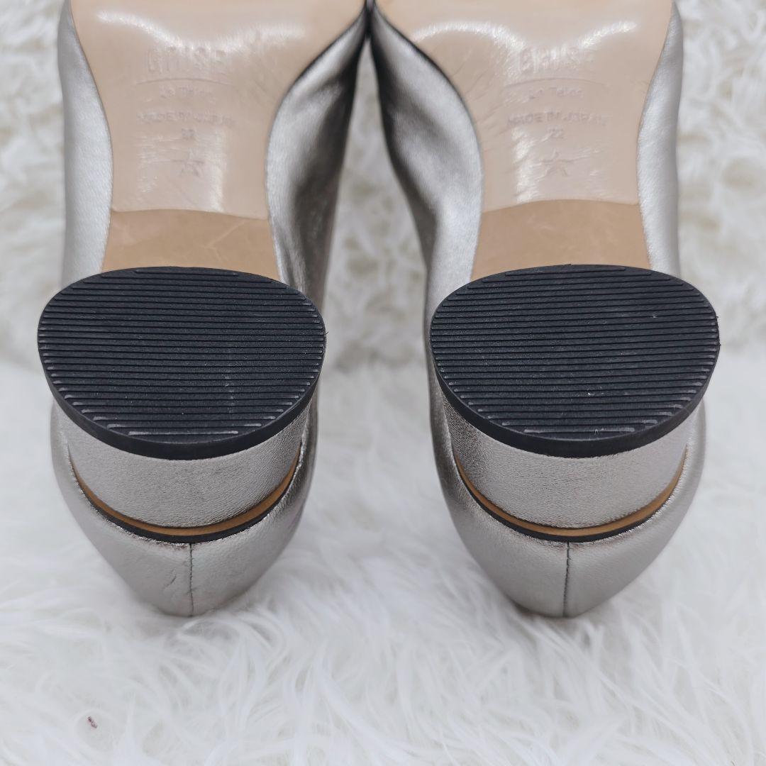 新品未使用✨️ルタロングリーズ 本革 ポインテッドトゥ パンプス 22cm