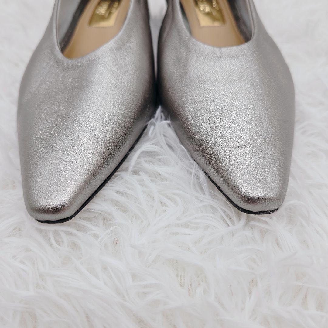 新品未使用✨️ルタロングリーズ 本革 ポインテッドトゥ パンプス 22cm