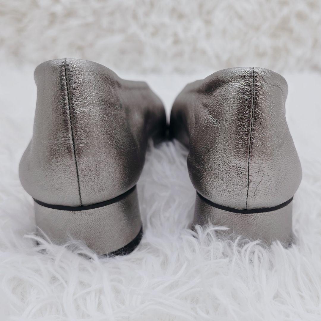 新品未使用✨️ルタロングリーズ 本革 ポインテッドトゥ パンプス 22cm