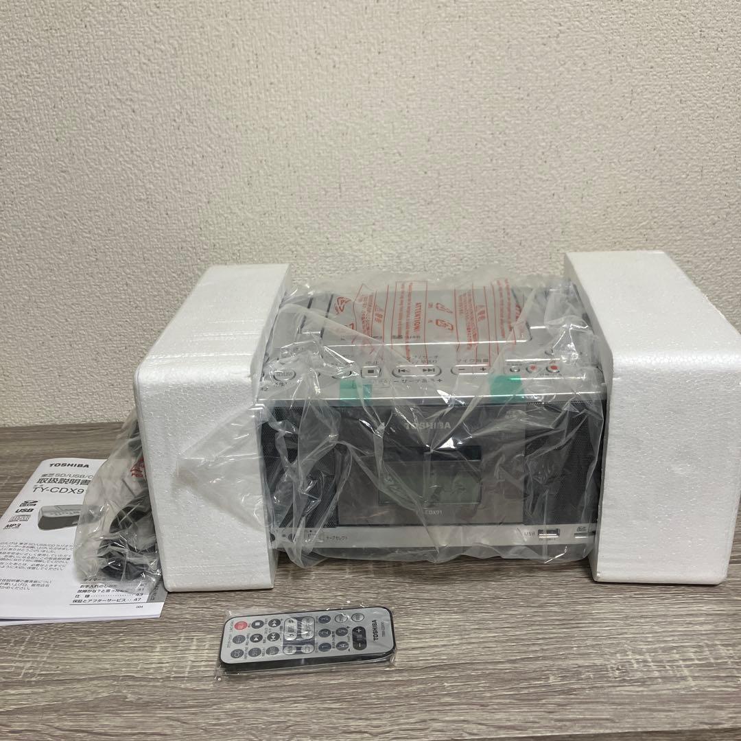 【ほぼ新品】東芝 TY-CDX91 CD/SD/USB対応ラジカセ 箱付き♪