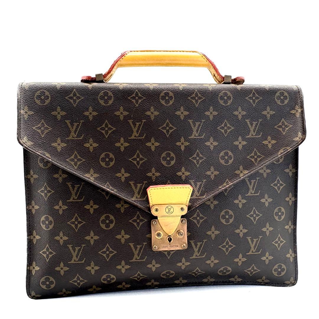 【美品】 VUITTON　セルヴィエット　A4可　コンセイエ　ビジネスバック