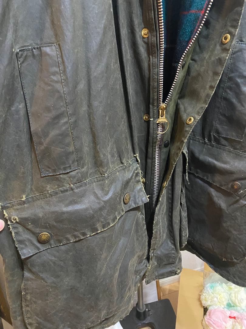 T*&様 92年制　barbour ノーザンブリア　オイルドジャケット　42