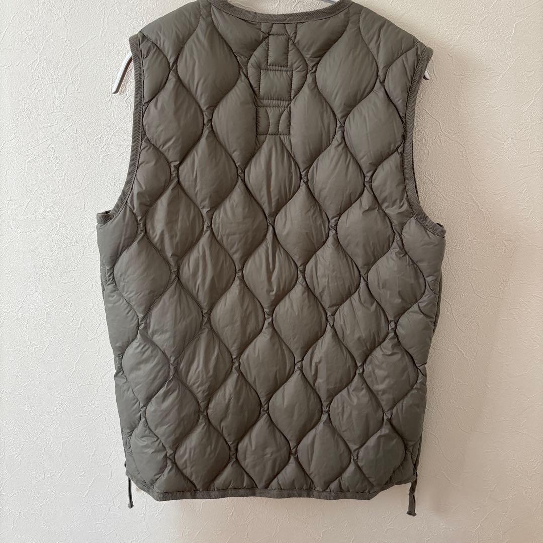 花*々様 TAION M キルティングジップベスト スモーキーグリーン